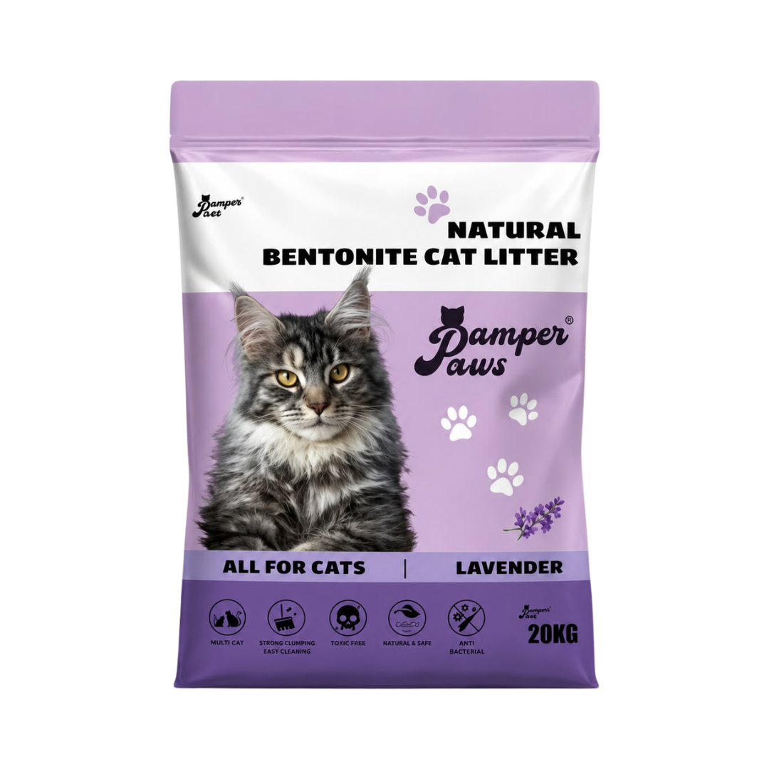 Pamper Paws Bentonite Cat Litter (Lavender) - 5L
