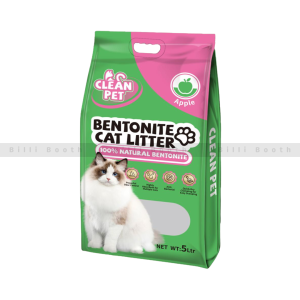 Clean Pet Bentonite Cat Litter (Apple) - 5L