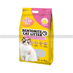 Clean Pet Bentonite Cat Litter (Lemon) - 5L