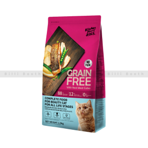 Kitchen Flavor Grain Free Cat Food With Real Meat Cubes for All Life Stages - 1.5kg